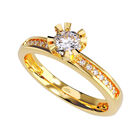 Anillo de Compromiso de 14K con Diamante de Laboratorio 0.50 CT F VS1 Talla 6.5 ORO AMARILLO 14K &ndash; / M362-50-14Y-LG-65