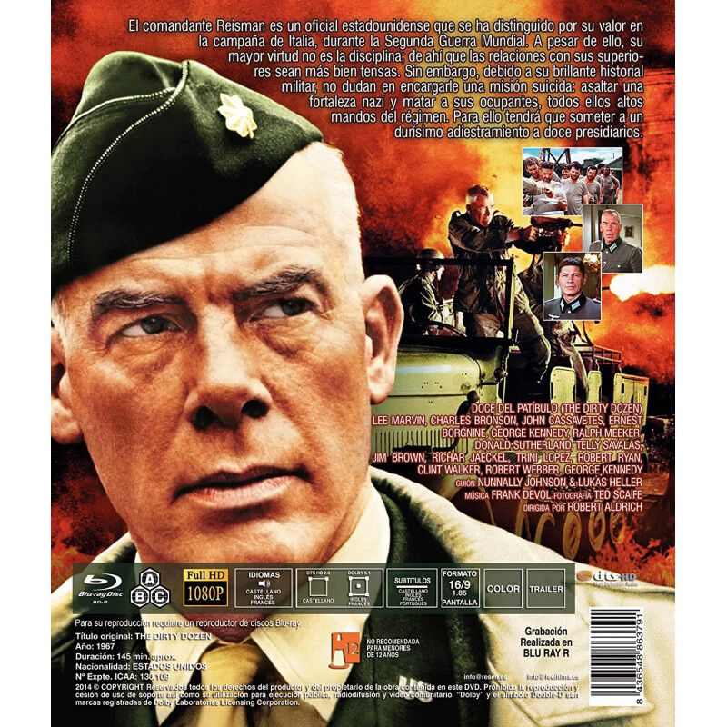 Doce Del Pat&iacute;bulo [blu-ray] (1967) The Dirty Do... image number null