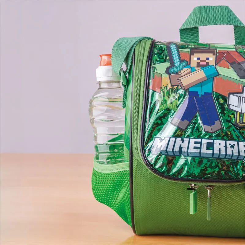 Lonchera T&eacute;rmica Infantil Minecraft Metalizada ... image number null