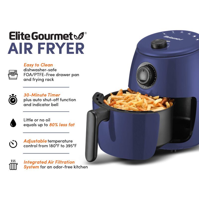 Freidora de Aire Caliente Elite 2.1QT Marino image number null