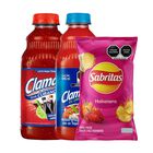 Clamato Cubano 946 Ml + Clamato 946 Ml + Sabritas Habanero 44 Gr