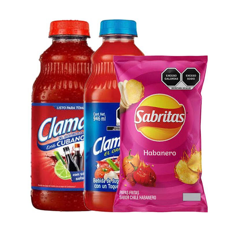 Clamato Cubano 946 Ml + Clamato 946 Ml + Sabrit... image number null
