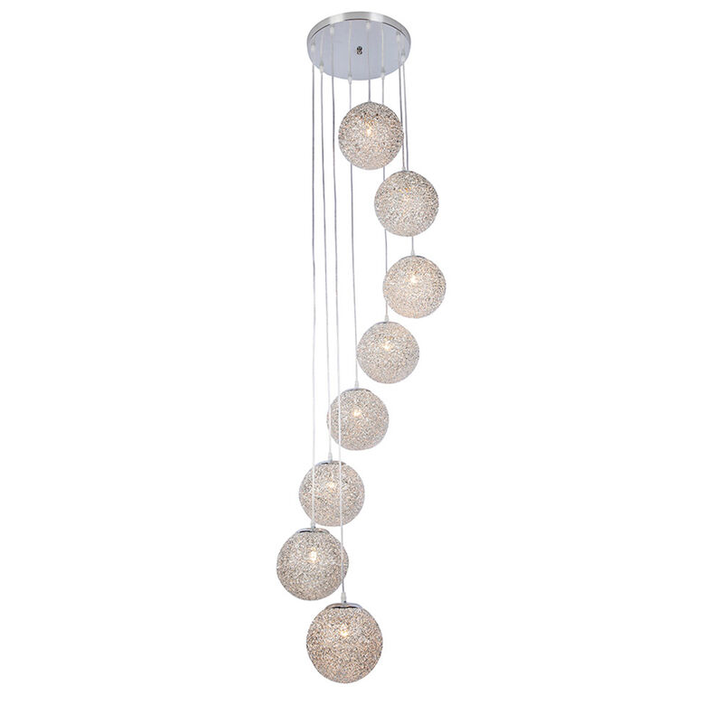 L&aacute;mpara Colgante Kali Silver Mil Luces image number null