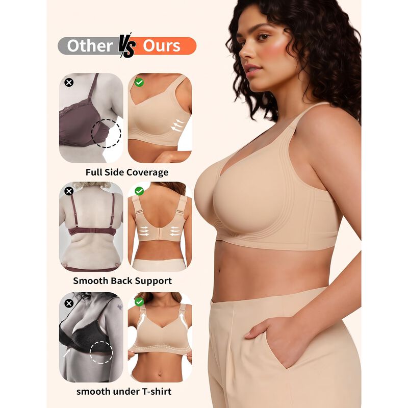 Sujetador Posefree Sin Aros Cobertura Total image number null