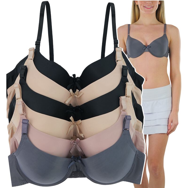 Sost&eacute;n Tobeinstyle 38B Pack de 6 con Escote Pro... image number null