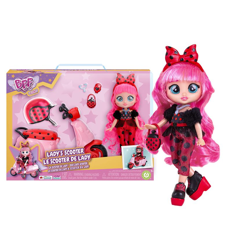 Patinete Para Mujer Toy Cry Babies Bff Con Mu&ntilde;e... image number null