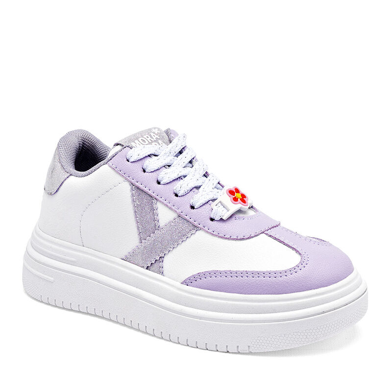 Moramora tenis para ni&ntilde;a blanco lila cod 140322... image number null