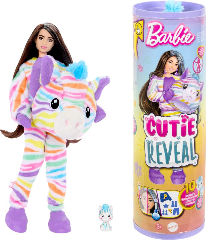 Mu&ntilde;eca Barbie Cutie Reveal Color Dream Rainbow ... image number null