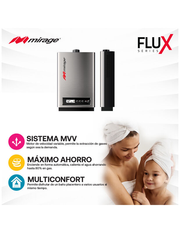 Calentador Mirage MBF16AF Turbo Flux 2 Servicio... image number null