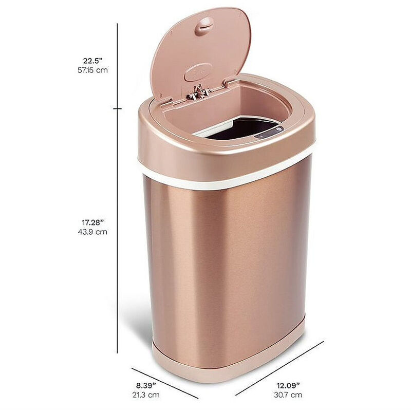 Bote Autom&aacute;tico con Sensor 15L Color Dorado Ace... image number null