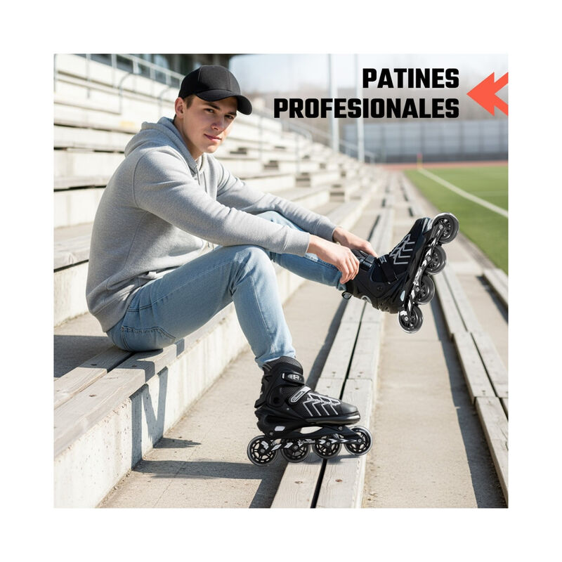 Patines Linea 4 Ruedas Profesionales Ajustables... image number null
