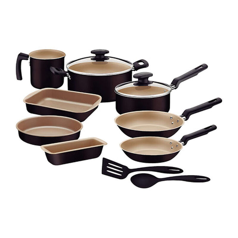 Bater&iacute;a de Cocina Tramontina 12 Piezas Negra 27... image number null