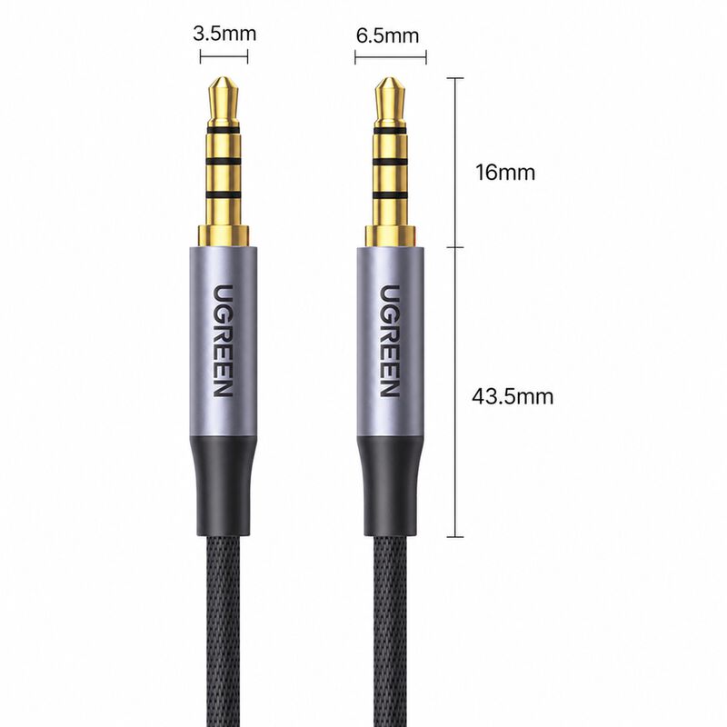 Cable Auxiliar 3.5mm 2m Microfono Nailon Alumin... image number null