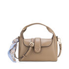 Bolsa Briefcase Chica Con Mascada Color Camel