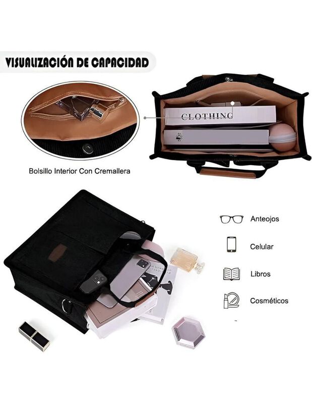 Bolsa Tote Pink Brule Practice Para Mujer image number null