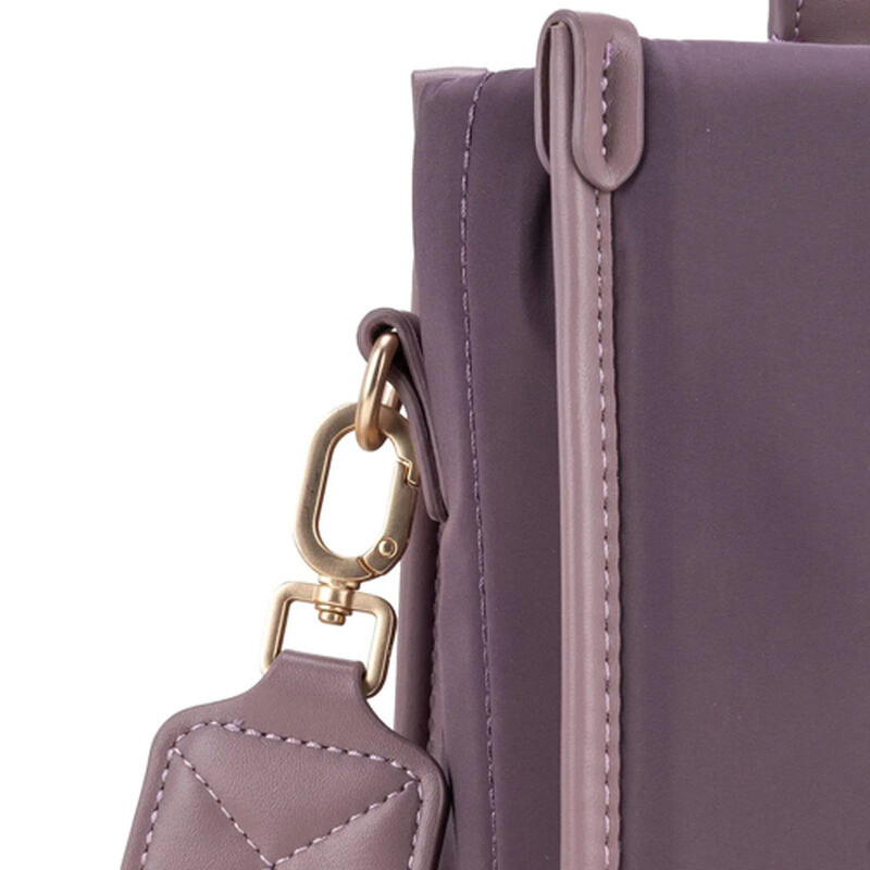 Bolso Cloe Tote Mediano Color Morado I25 313 image number null