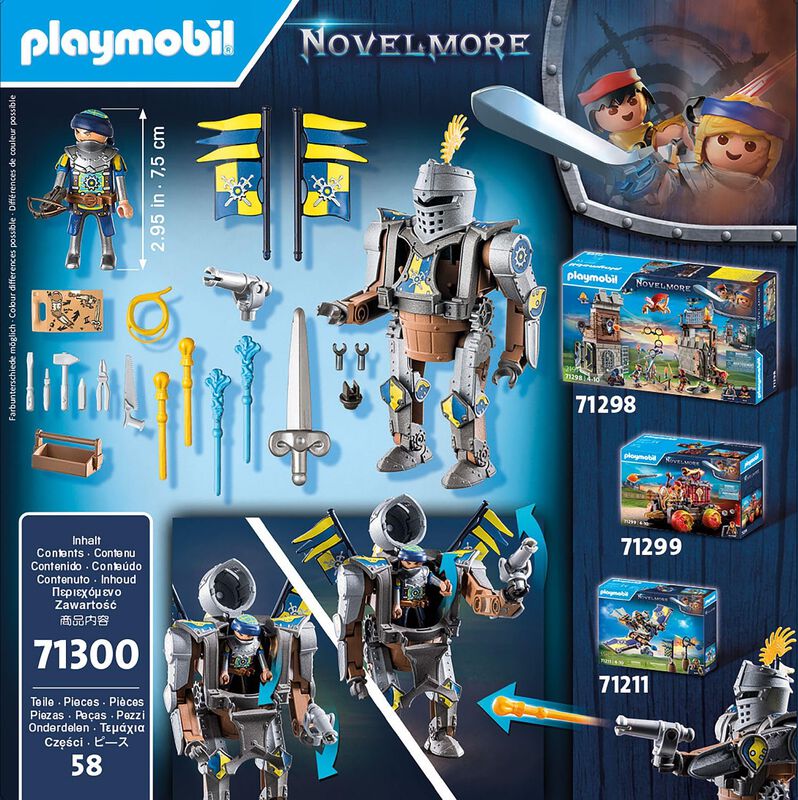 Robot De Combate Playmobil Novelmore Con Knight... image number null