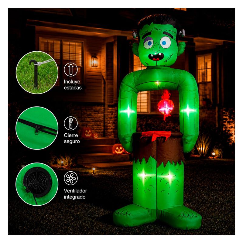 Inflable Halloween Frankenstein 1.8m Jardin Ext... image number null