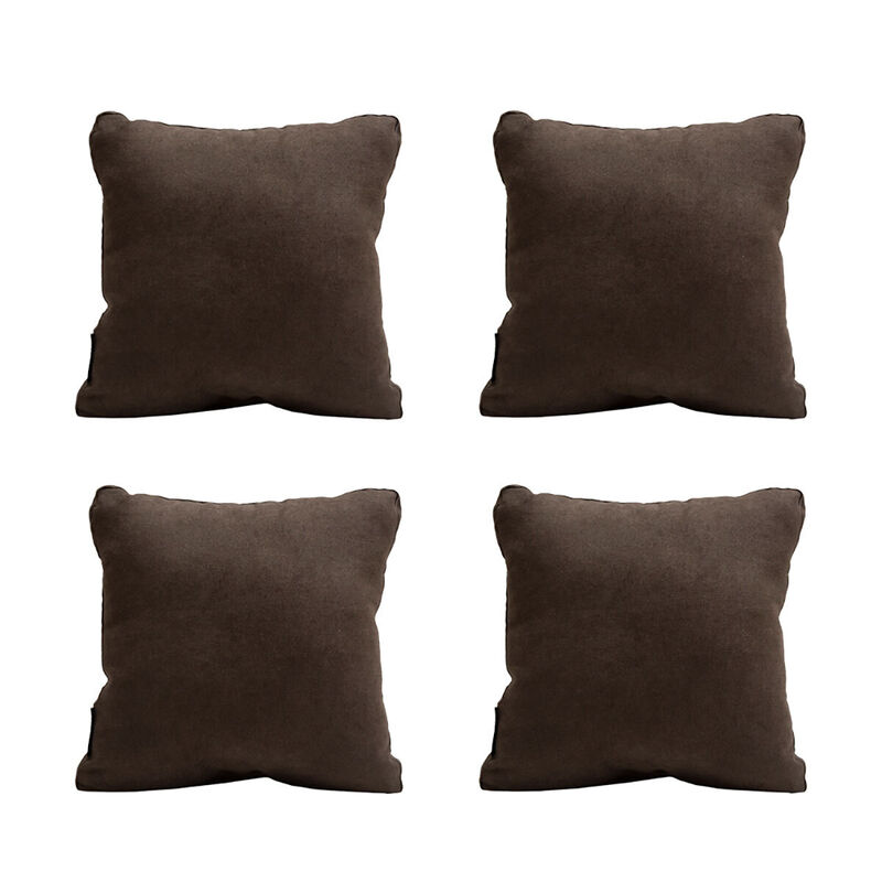 Set de 4 Cojines Dicasa ZitaOne Café image number null