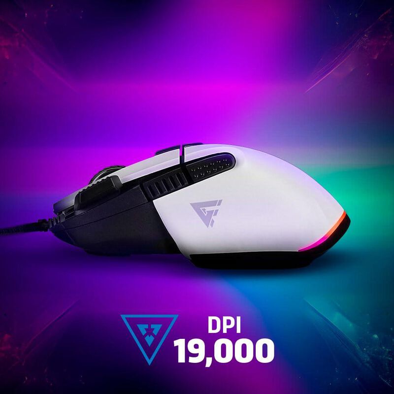Mouse Gamer Game Factor &Oacute;ptico Mog602-wh Al&aacute;mbr... image number null