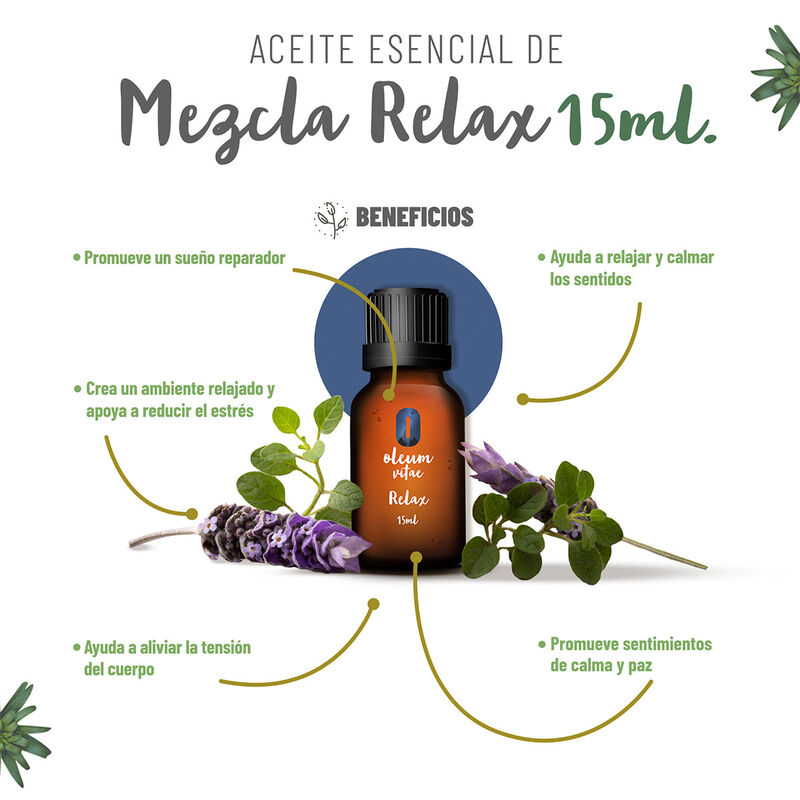 Mezcla de Aceites Esenciales puros Relax 15 ml ... image number null