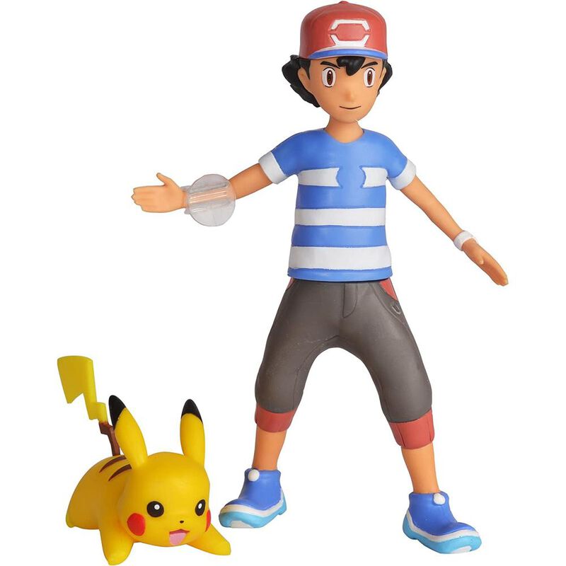 Pokemon Figura de Acci&oacute;n Ash 4.5 in y Pikachu 2... image number null