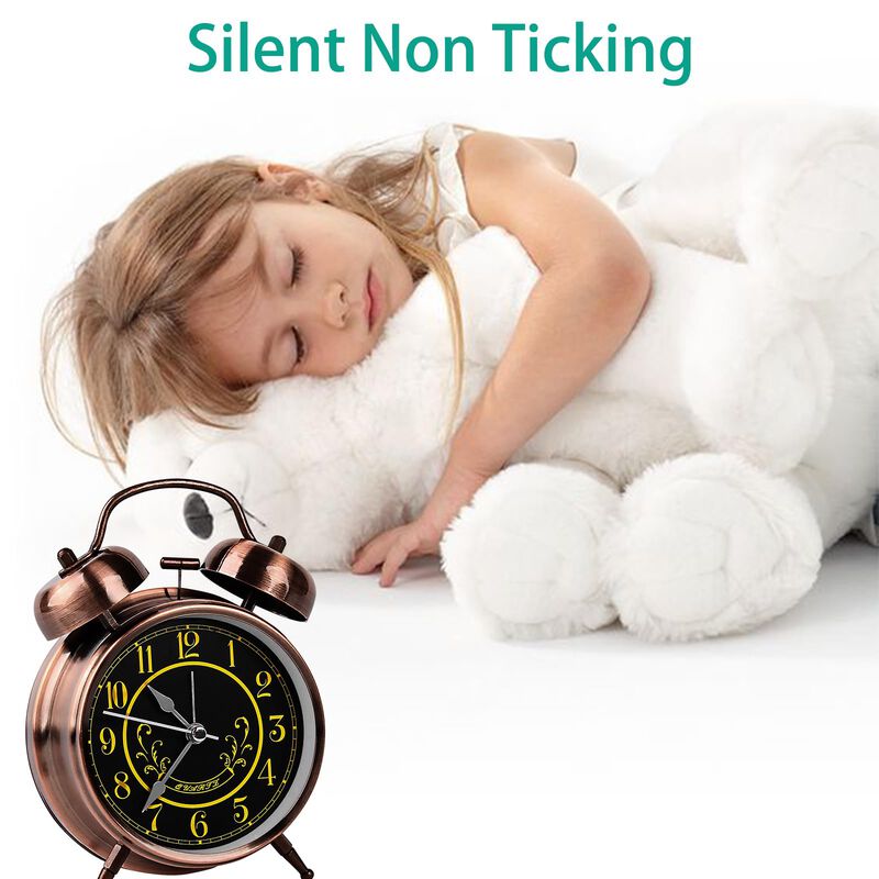 Reloj Despertador Pxy De 10 cm Con Luz Nocturna... image number null