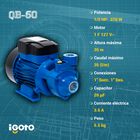 Bomba Periférica 1/2 Hp 127 V, 370w Igoto Qb-60