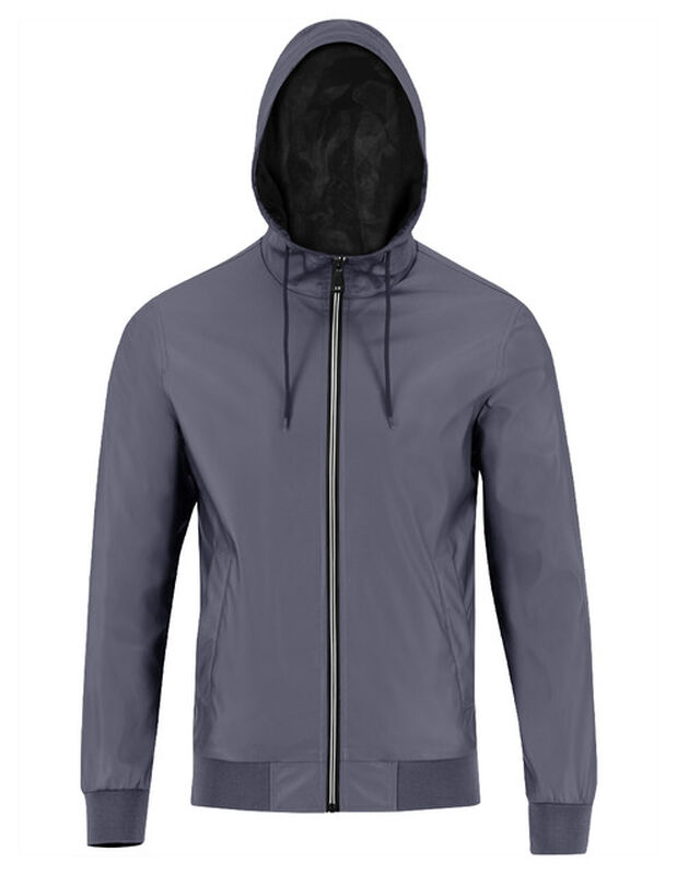 Chamarra Caballero Afelpada Capucha Gris Obscur... image number null