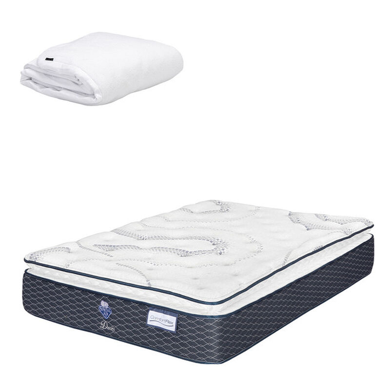 Colch&oacute;n Queen Size Dover + Protector Cloud image number null