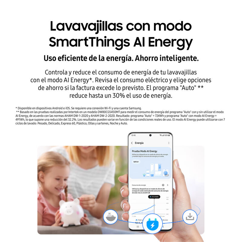 Lavavajillas Samsung 14 Servicios Autorelease C... image number null