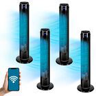 Combo 4 Ventiladores De Torre De 33 Pulgadas 3 Velocidades Wifi Negro