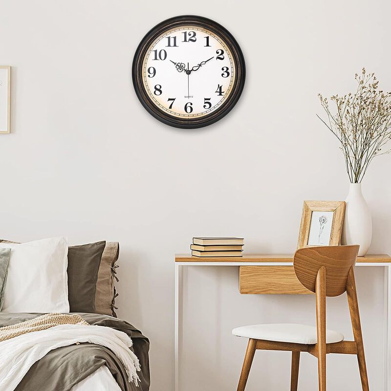 Reloj De Pared Yoiolclc Grande De 40 Cm, Vintag... image number null