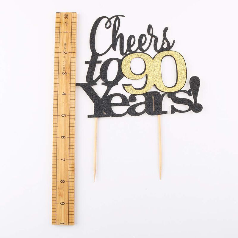 Adorno Para Pastel Lveud &iexcl;felicidades Por 90 A&ntilde;... image number null