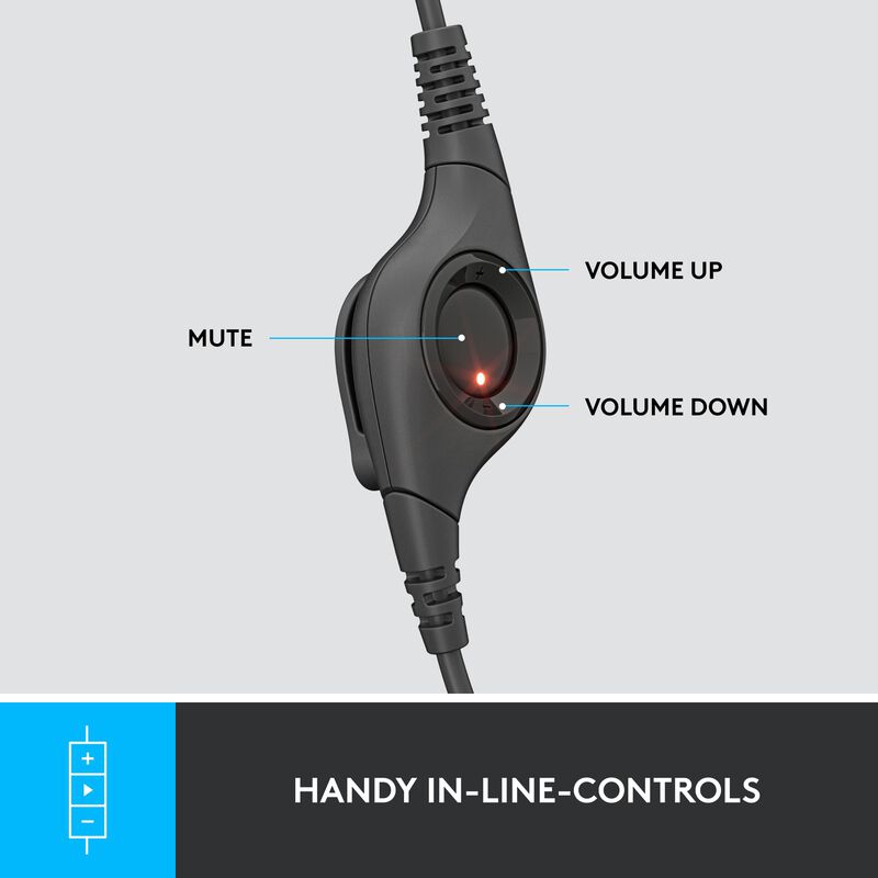 Auriculares Est&eacute;reo Logitech H390 Con Cable Y M... image number null