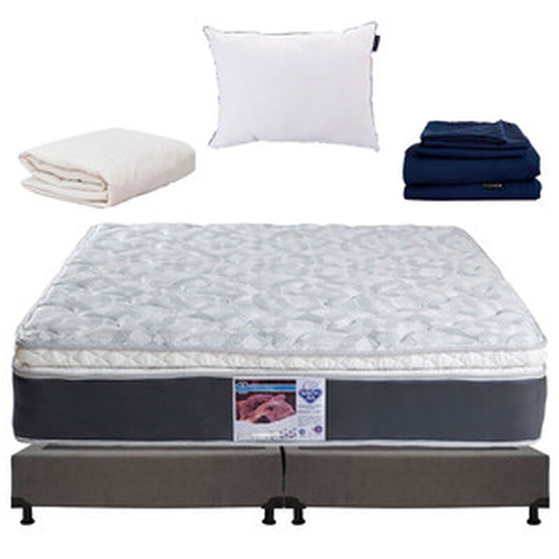 Colch&oacute;n King Size Spring Air Marte+S&aacute;banas Dica... image number null