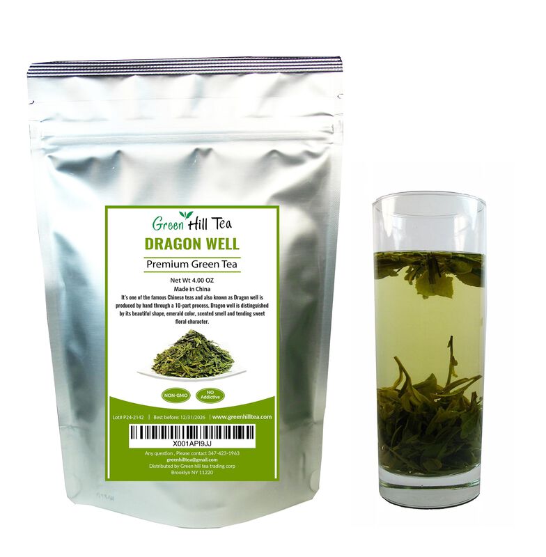 T&eacute; Verde Dragon Well Greenhilltea 113 g (4 oz) ... image number null
