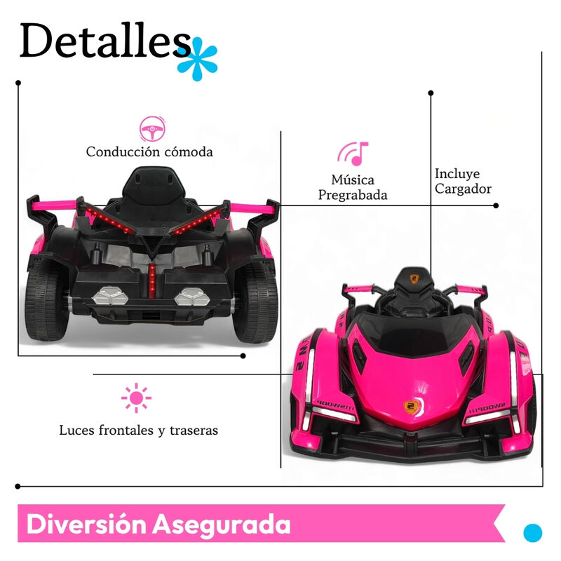 Carro Montable Para Ni&ntilde;os Ferrari Con Control R... image number null