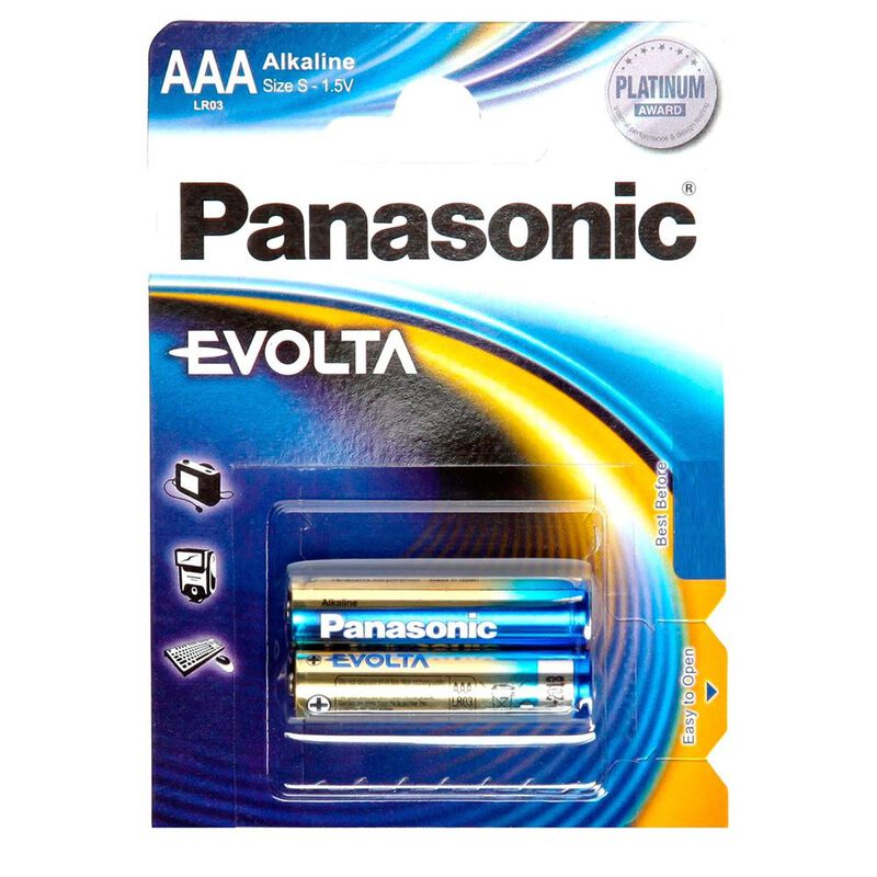Pila Panasonic Evolta Alcalina AAA Con 2 Lr03 image number null