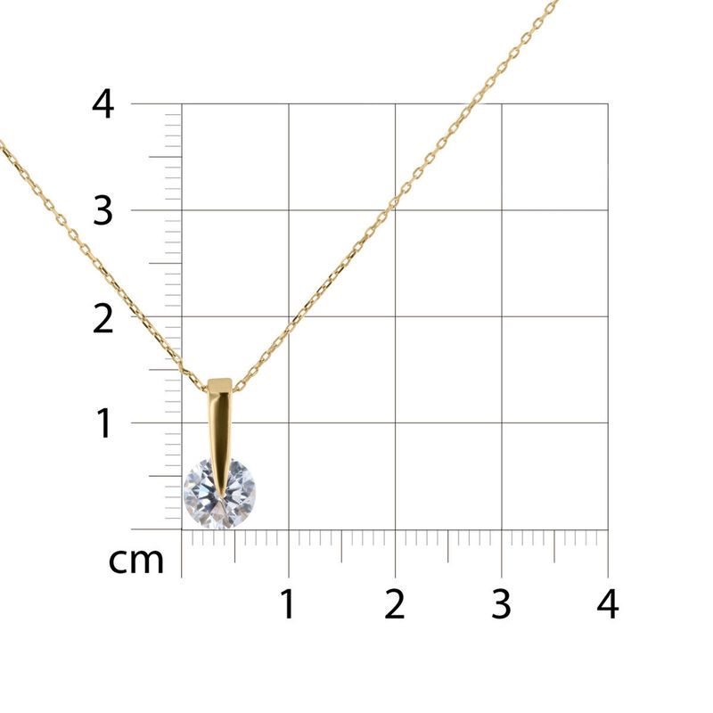 Dije Oro Amarillo 14k Con Zirconia | Bizzarro image number null