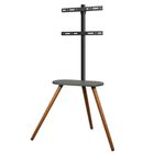 Soporte para pantallas de 32” a 55”, con tripié y repisa