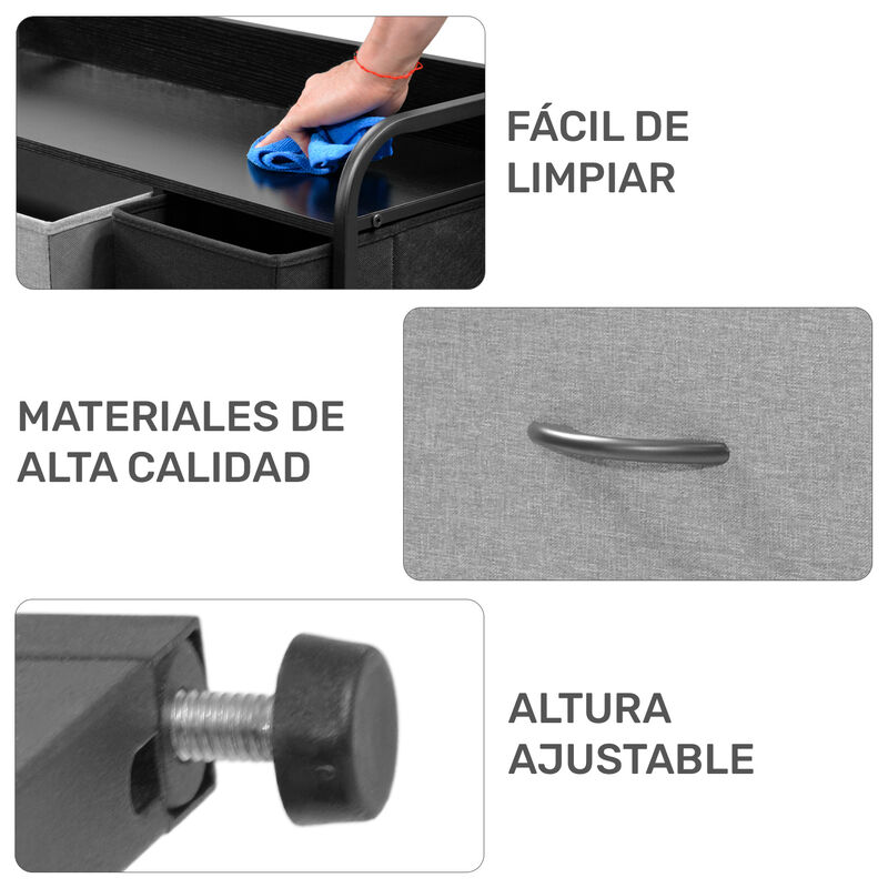 Mueble Buro Organizador Comoda Metal 7 Cajonera... image number null