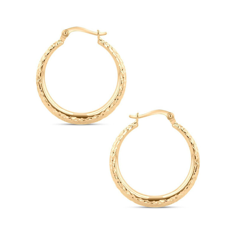 Arracadas De Oro Amarillo 14K (25Mm Aprox) image number null