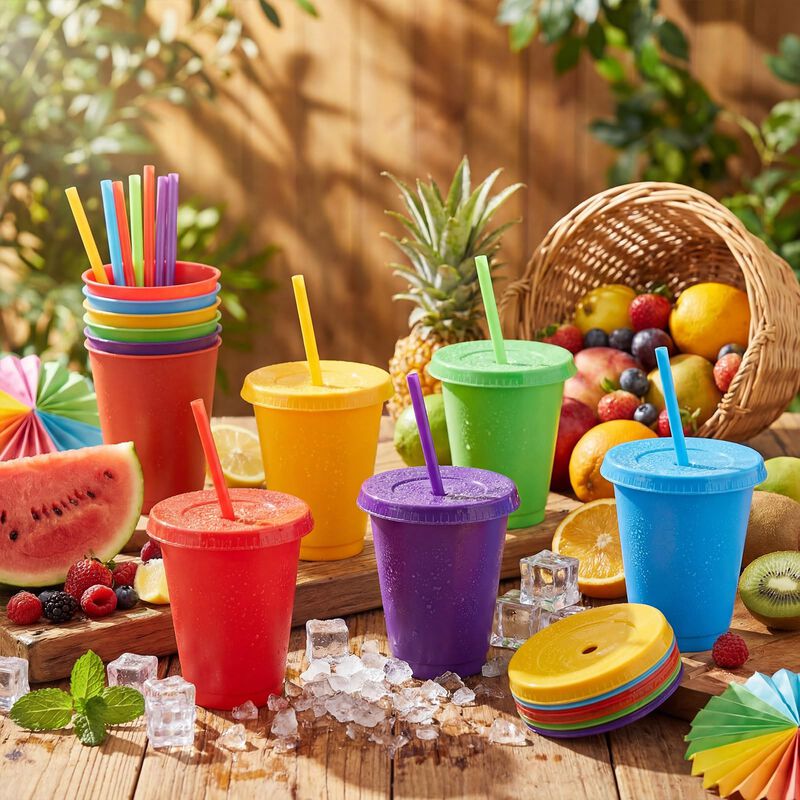 Vaso De Bebida Sieral Pack 15 Colores Dulces 39... image number null