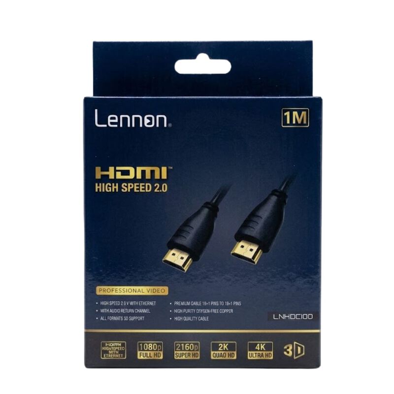 Cable Hdmi 2.0 Lennon Ln-hdci00 Alta Velocidad ... image number null