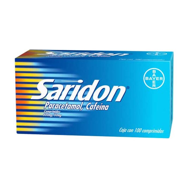 Saridon Paracetamol Y Cafe&iacute;na 100 Comprimidos image number null