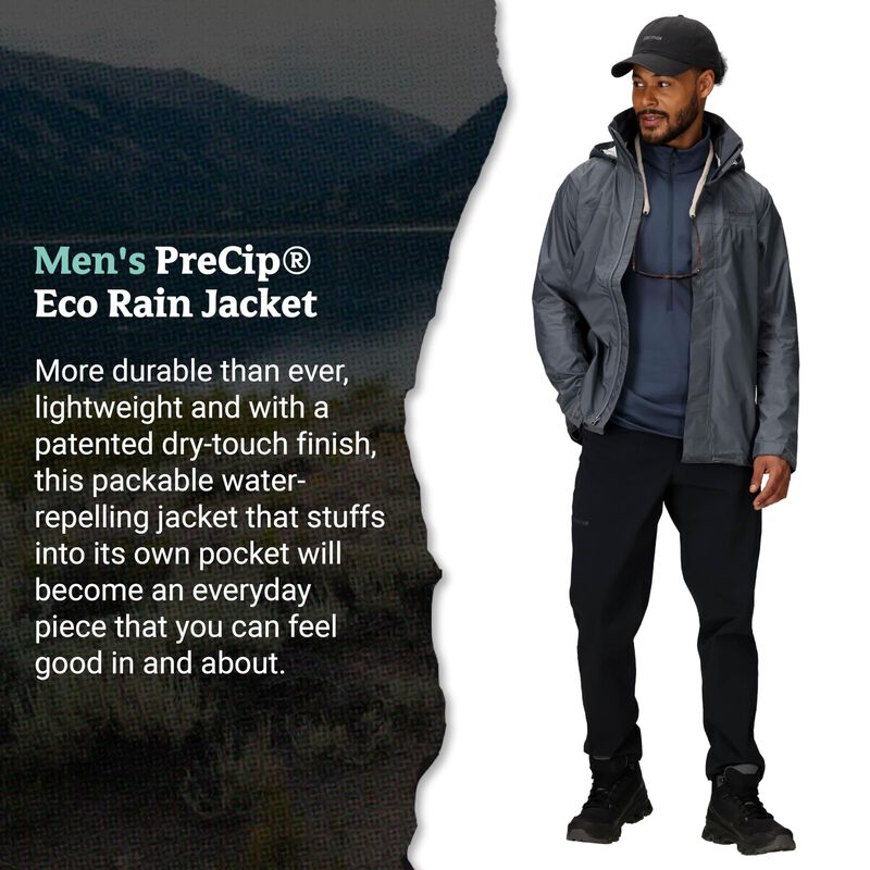 Chaqueta Marmot Precip Eco Impermeable XL Steel... image number null