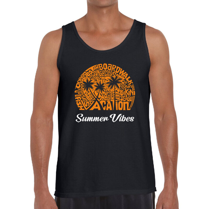 Tank Top Word Art Para Hombre - Vibras de Veran... image number null