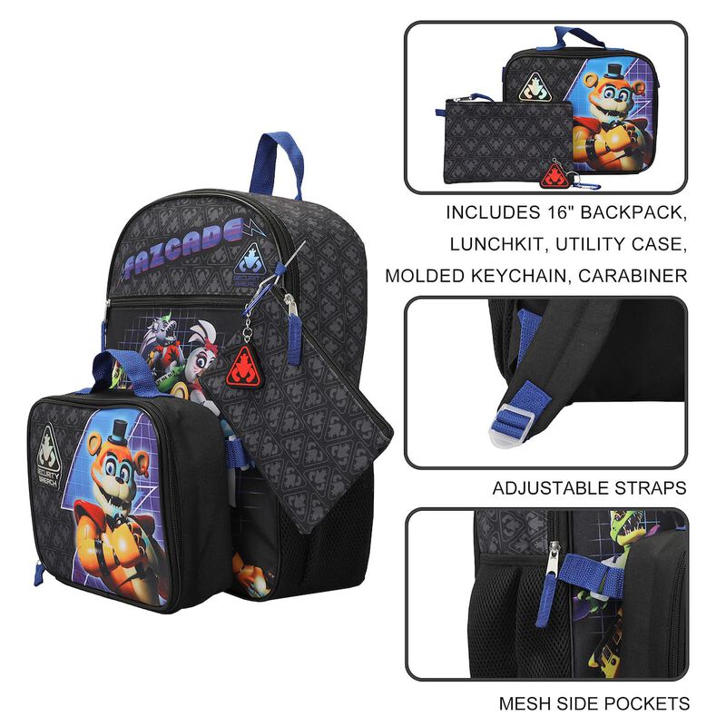 Set De Mochilas Bioworld Five Nights At Freddy'... image number null