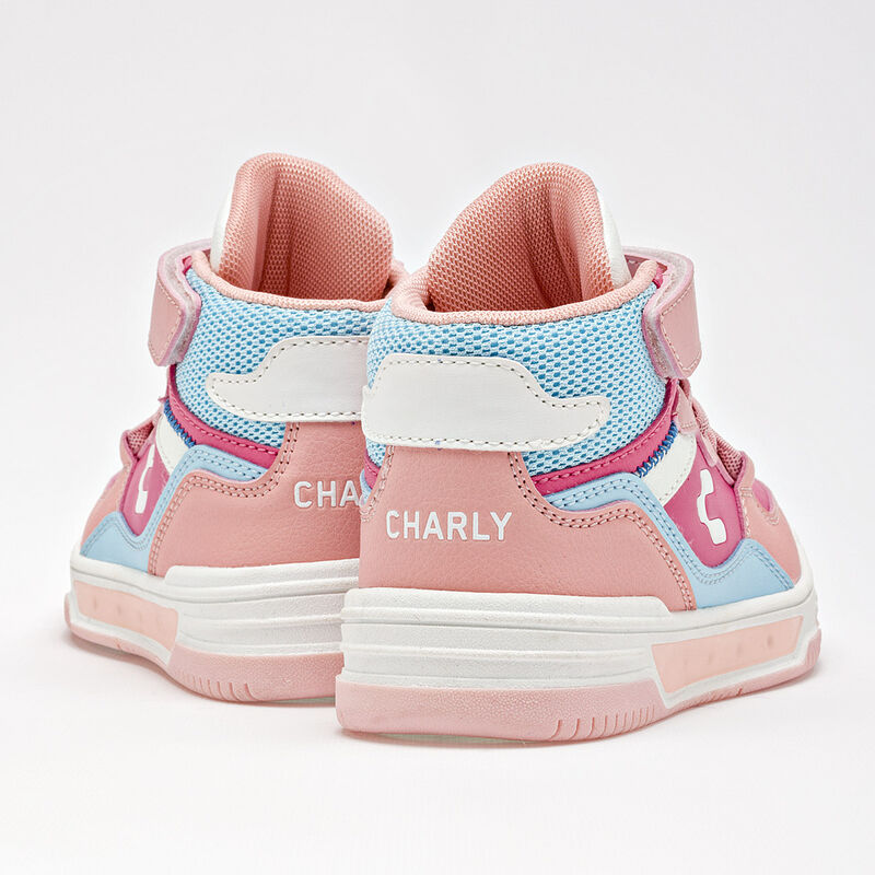 Charly Tenis urbano para niña. Rosa multicolor,... image number null